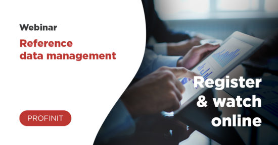 Reference data management banner