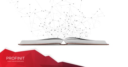 An open book with lines and dots emerging upward, symbolizing data or connections—a scene evoking 