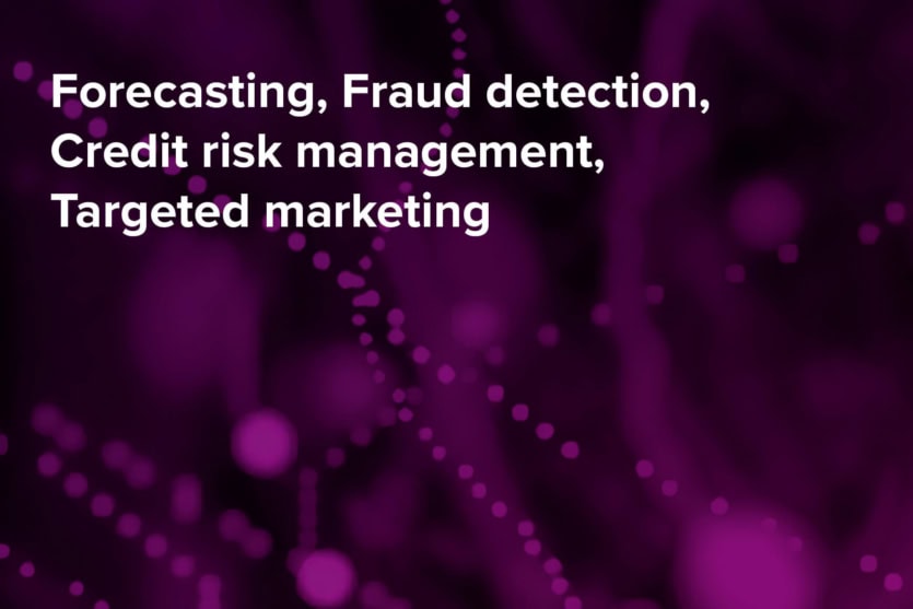 Graphic to arctile about the 4 most imporatnt applications of data science in banking