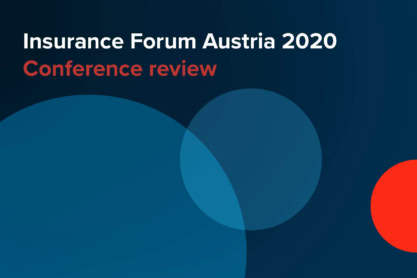 A graphic promoting article - Reflection on insurance forum austria 2020